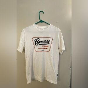 Chuck Taylor CONVERSE ALL STAR T-Shirt Logo Tee Mens Sz Small White Blue Red